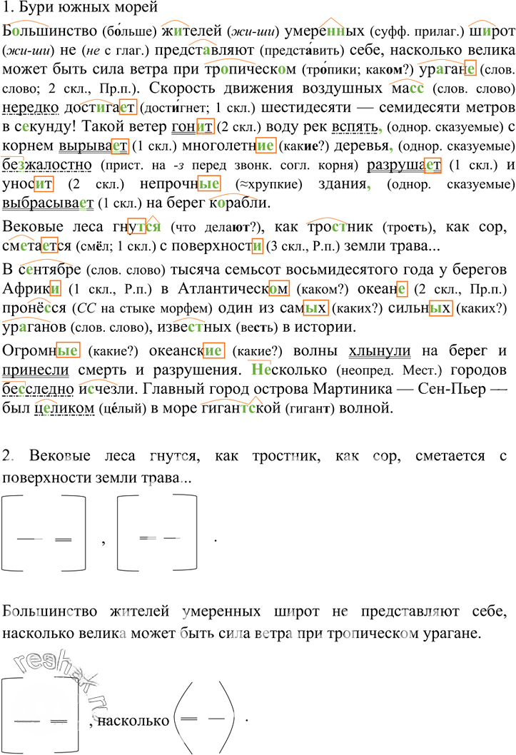 Иллюстрация к решению «ГДЗ по Русскому языку 7 Класс Номер 135 Разумовская, Львова — Подробные Ответы», 3